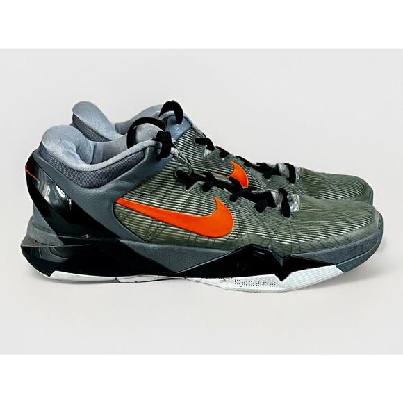 Size 9 Nike Zoom Kobe 7 System Wolf Grey NO BOX Scuffs/ Light Wear - Good Shape - Picture 1 of 16